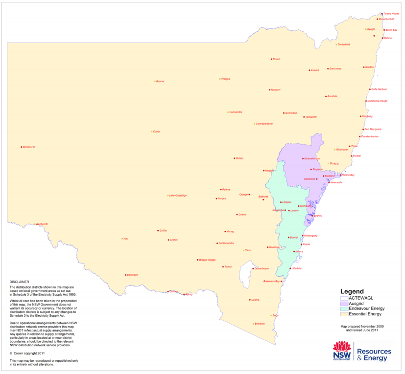 Electricity Distributors in Sydney, NSW Electricity Wizard