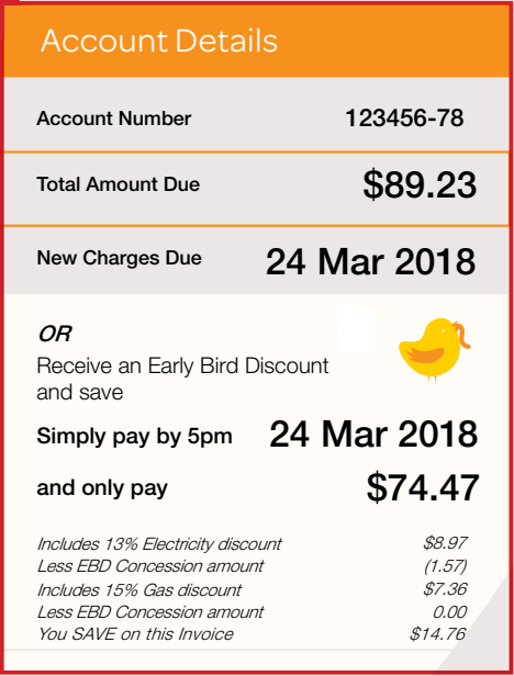 Electricity Bill Account Summary